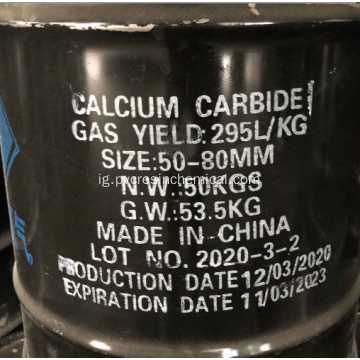 50-80mm calcium carbise dị oke ọnụ ọgụgụ